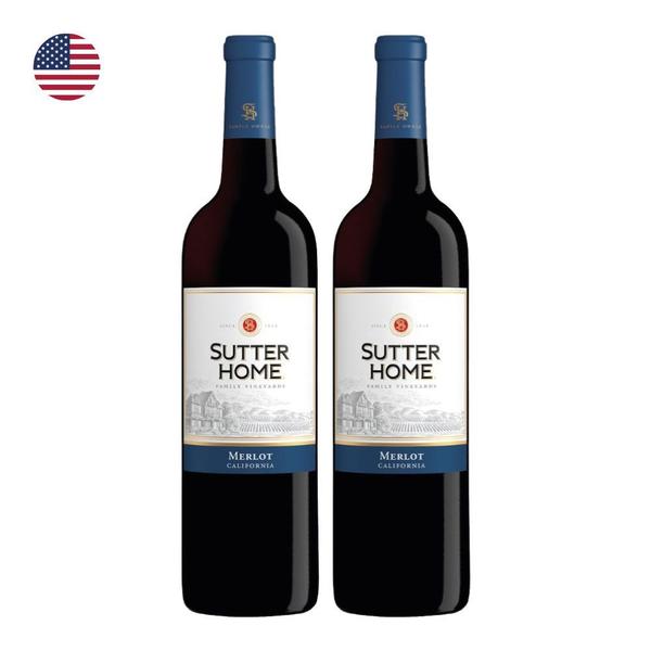 Imagem de Kit 2 Vinhos Trinchero Sutter Home Merlot Tinto EUA 750ml