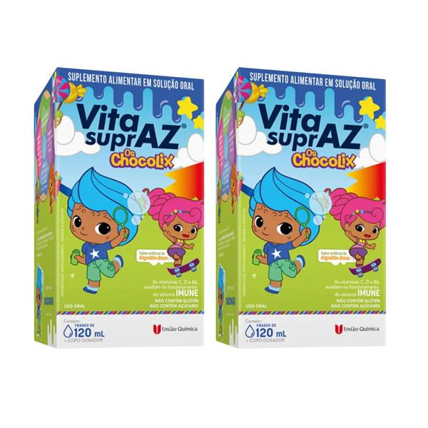 Imagem de Kit 2 Vita suprAZ Infantil Líquido 120ml União Química