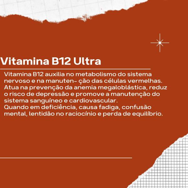 Imagem de Kit 2 Vitamina B12 9,94MCG ULTRA 60 GELCAPS