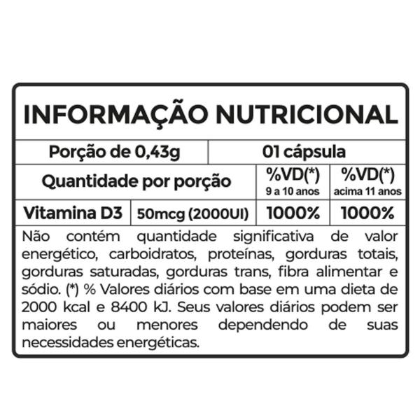 Imagem de Kit 2 Vitamina D3 2000Ui Colecalciferol Extra 150 Cápsulas