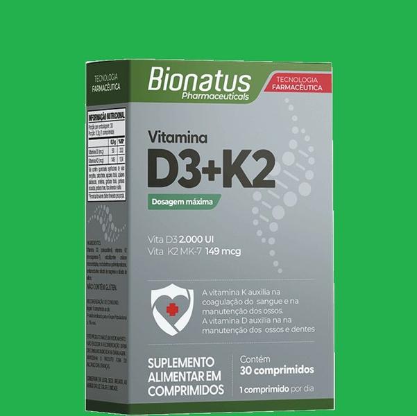 Imagem de Kit 2 Vitamina D3 + K2 MK-7 30 Comprimidos - Bionatus