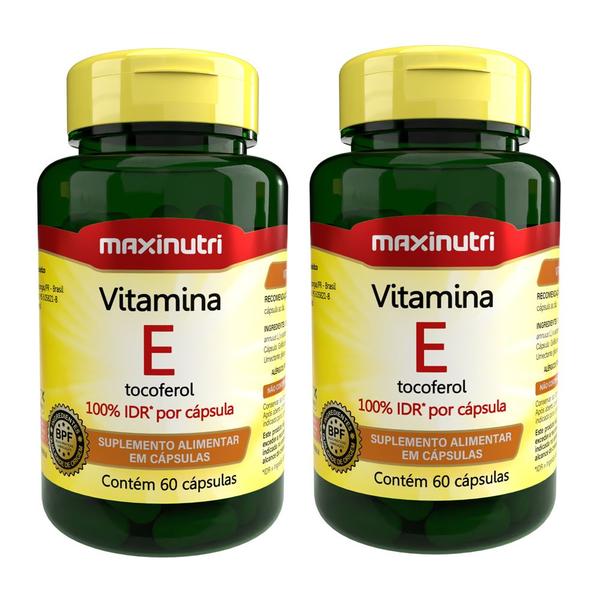 Imagem de Kit 2 Vitamina E 100% IDR 60 Capsulas Maxinutri