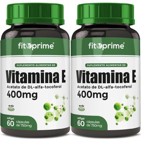 Imagem de Kit 2 Vitamina E 400Mg 400Ui Por Cápsula Com 60 Cápsulas