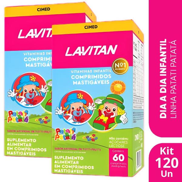 Imagem de Kit 2 Vitamina Infantil Lavitan Tutti Frutti 60Cpr - Cimed