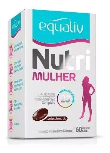 Imagem de Kit 2 Vitamina Nutri Mulher Óleo de Linhaça 60caps - Equaliv