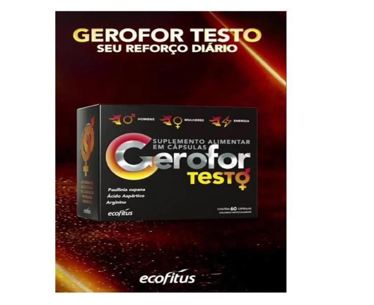 Imagem de Kit 2 Vitaminas Gerofor Testo 60Caps - Ecofitus