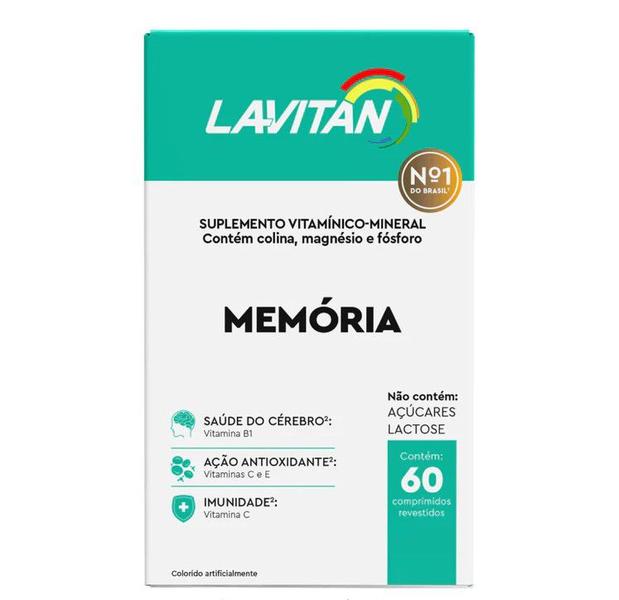 Imagem de Kit 2 Vitaminas Lavitan Para Memória De 60Cps - Cimed