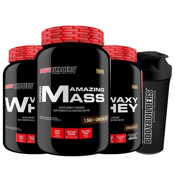 Imagem de Kit 2 Waxy Whey 900G+ Amazing Mass 1,5Kg