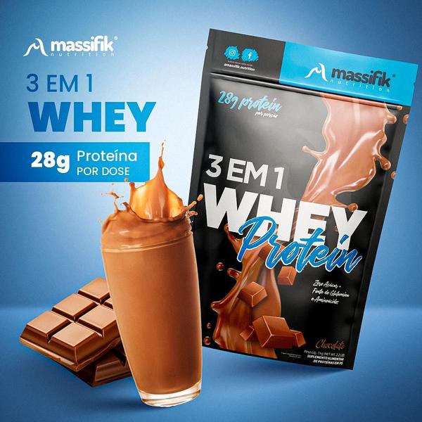 Imagem de Kit 2 Whey Protein Hidrolisado Isolado Concentrado 3w 1k