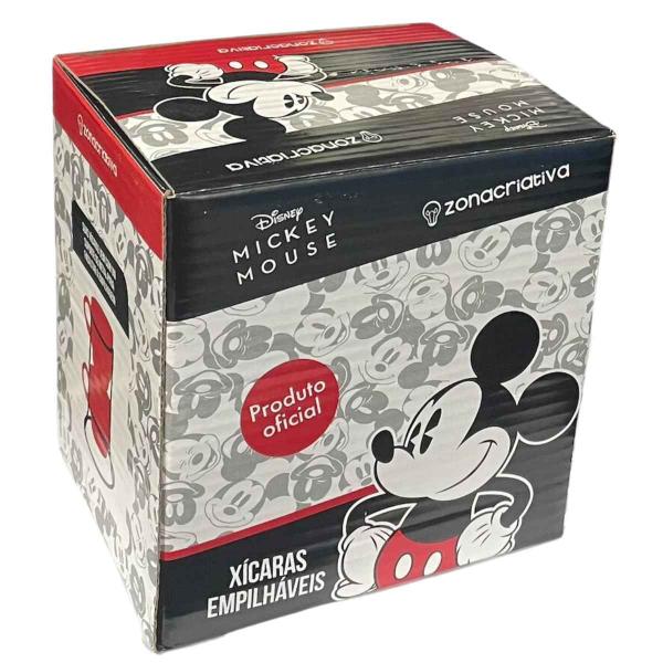 Imagem de Kit 2 Xícaras Canecas Empilháveis Torre Mickey E Minnie Original Disney Zona Criativa