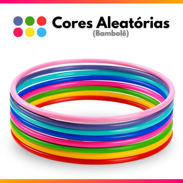 Kit 20 Bambolês Infantil Exercicios Fitness Colorido 65cm Reforçado - Casambiente Imagem de Kit 20 Bambolês Infantil Exercicios Fitness Colorido 65cm Reforçado