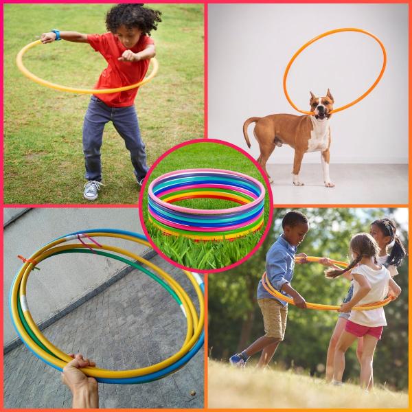 Kit 20 Bambolês Infantil Exercicios Fitness Colorido 65cm Reforçado - Casambiente Imagem de Kit 20 Bambolês Infantil Exercicios Fitness Colorido 65cm Reforçado