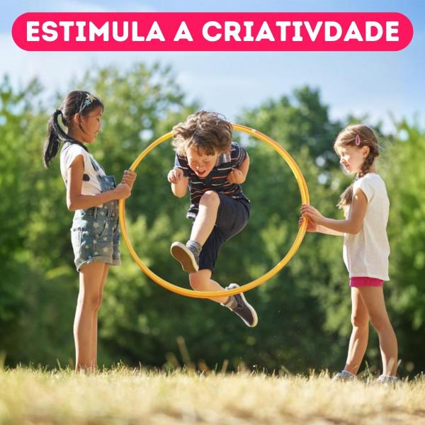 Kit 20 Bambolês Infantil Exercicios Fitness Colorido 65cm Reforçado - Casambiente Imagem de Kit 20 Bambolês Infantil Exercicios Fitness Colorido 65cm Reforçado