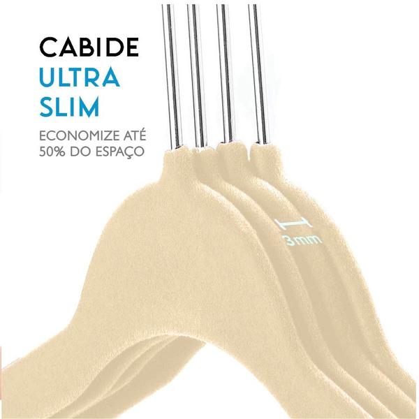 Imagem de Kit 20 Cabides De Veludo Slim Antideslizante Ultrafinos