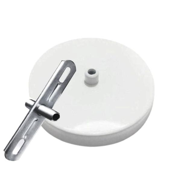 Imagem de Kit/20 Canopla Lustre Pendente Cilíndrica Vivare Md-1004 11x1,2cm Branco