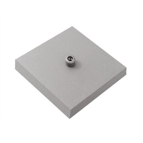 Imagem de Kit/20 Canopla Lustre Pendente Quadrado Md-1005 12x12x2cm Cinza