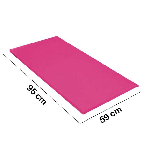 Imagem de Kit 20 Colchonete Ginastica Academia Creche Yoga Fitness 95X59X3 material sintético Pink - D A DECOR