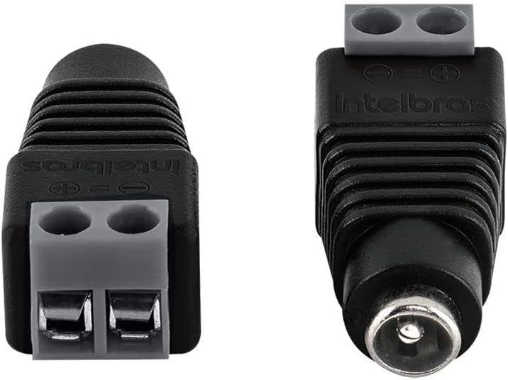 Imagem de Kit 20 Conector Plug Adaptador P4 Femea Conex1000 Intelbras Unidades Cftv Cameras Vigilancia