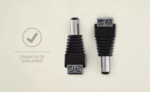 Imagem de Kit 20 Conector Plug Adaptador P4 Macho Conex1000 Intelbras Cftv Cameras Vigilancia