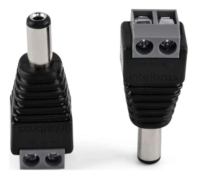 Imagem de Kit 20 Conector Plug Adaptador P4 Macho Conex1000 Intelbras Cftv Cameras Vigilancia