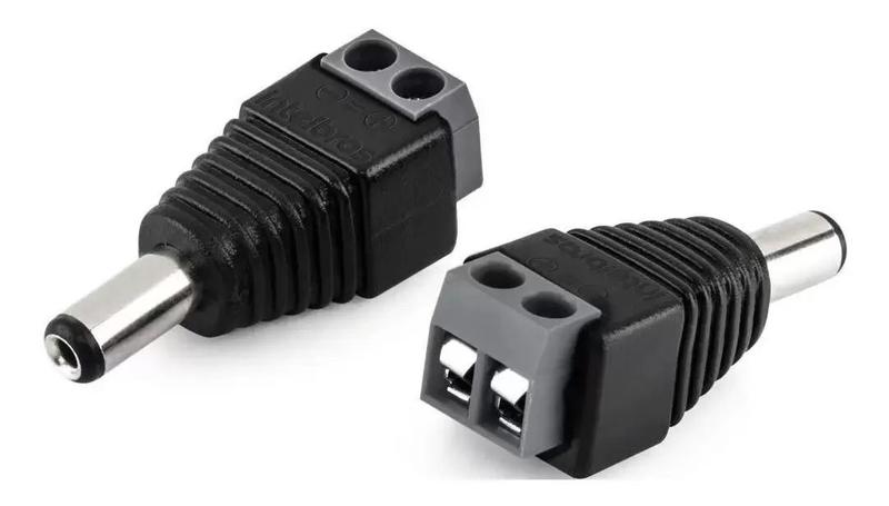 Imagem de Kit 20 Conector Plug Adaptador P4 Macho Conex1000 Intelbras Cftv Cameras Vigilancia