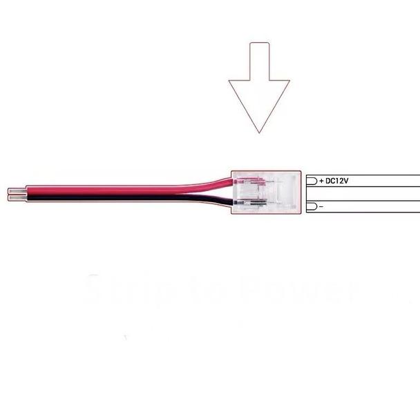 Imagem de KIT 20 Conector Rabicho Engate Rapido Fita LED 10mm 12V 24V 110V 220V