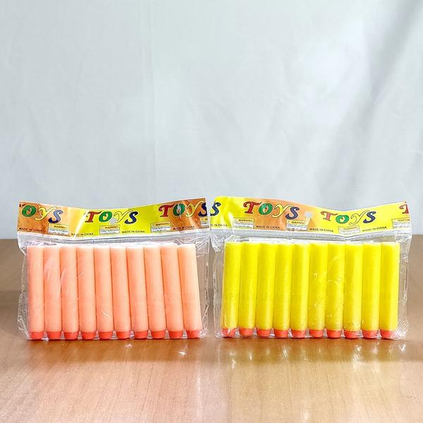 Kit 20 Dardos Espuma Ponta de Borracha para Lançadores Nerf - Pica Pau Imagem de Kit 20 Dardos Espuma Ponta de Borracha para Lançadores Nerf
