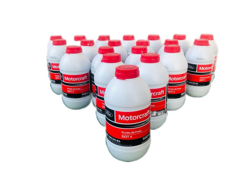 Imagem de kit 20 Fluido De Freio Dot 4 Fiesta Ka Ecosport Ranger Focus Fusion Edge Motorcraft 500 Ml