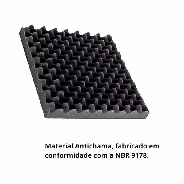 Kit 20 Isoladores Sonoro Absorve Som Estúdio Cinema Gravação - N/A Imagem de Kit 20 Isoladores Sonoro Absorve Som Estúdio Cinema Gravação