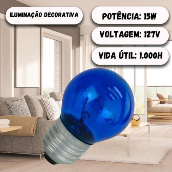 Imagem de Kit 20 Lâmpada Bolinha Led 15w E27 Bulbo Espelhos E Lustre