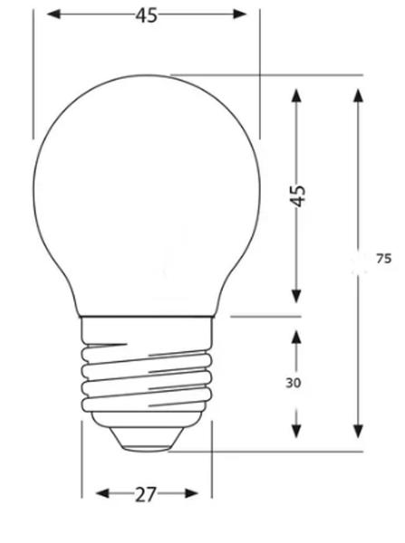 Imagem de Kit 20 Lâmpada Bolinha Leitosa Incandescente 15w 127v E27