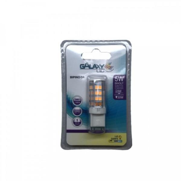 Kit 20 lampada g9 ledpin 5w 3000k luz quente bivolt galaxy Imagem de Kit 20 lampada g9 ledpin 5w 3000k luz quente bivolt galaxy