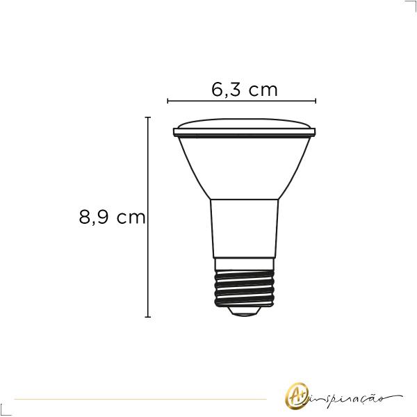 Imagem de Kit 20 Lâmpada Led 2700K/4000K/6000K PAR20 6W Luminatti Bivolt LM501/LM624/LM502