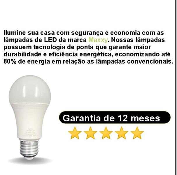 Imagem de Kit 20 Lâmpada Led Bulbo 12w Frio 6500K