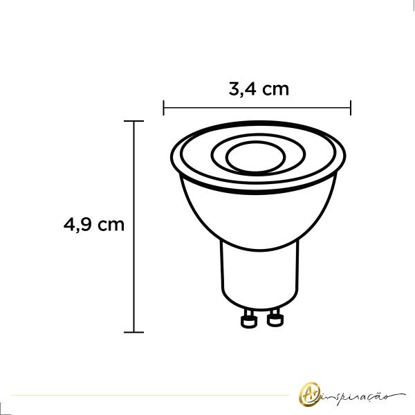 Imagem de Kit 20 Lâmpadas De Led Mini Dicroica Gu10 4w