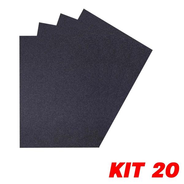 Kit 20 Lixa Folha Grão 150 Ferro Metal Aço Ferrugem 27X22Cm - Lixa P/ Ferro Imagem de Kit 20 Lixa Folha Grão 150 Ferro Metal Aço Ferrugem 27X22Cm