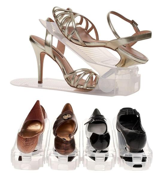 Kit 20 Organizadores de sapato com furo: sapato, saltos e tênis