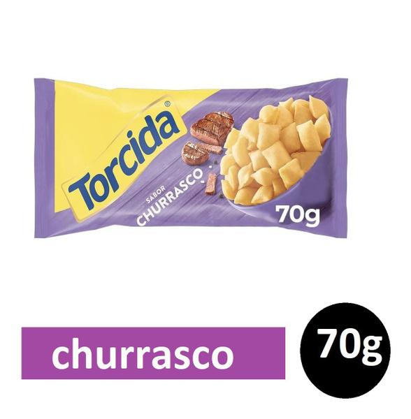 Kit 20 Pacotes Salgadinho Torcida Sabor Churrasco 70g Lucky Imagem de Kit 20 Pacotes Salgadinho Torcida Sabor Churrasco 70g Lucky