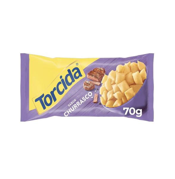 Kit 20 Pacotes Salgadinho Torcida Sabor Churrasco 70g Lucky Imagem de Kit 20 Pacotes Salgadinho Torcida Sabor Churrasco 70g Lucky
