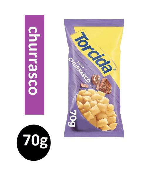 Kit 20 Pacotes Salgadinho Torcida Sabor Churrasco 70g Lucky Imagem de Kit 20 Pacotes Salgadinho Torcida Sabor Churrasco 70g Lucky
