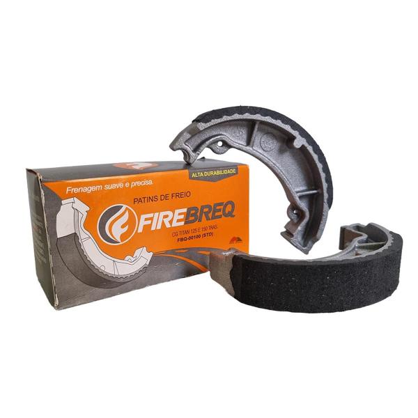 Imagem de Kit 20 Patins Lona de Freio Firebreq Standard 0,25 0,50 0,75 1,00 Titan Fan 125 150 160 Biz 100 110 125 Bros 125 150 160