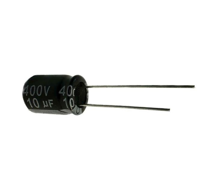 Imagem de Kit 20 pçs - capacitor eletrolitico 10x400v - 10uf x 400v