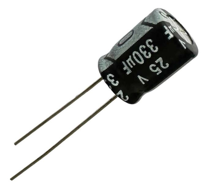 Imagem de KIT 20 PÇS CAPACITOR ELETROLITICO 330X25V - 330UF X 25V 105º