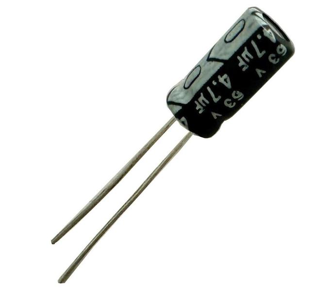 Imagem de Kit 20 pçs - capacitor eletrolitico 4,7x63v - 4,7uf x 63v