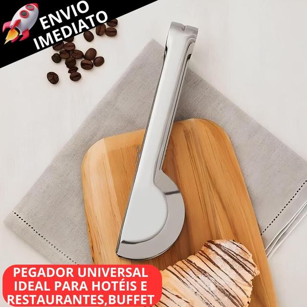 Imagem de Kit 20 Pegador em Inox Pegador de Massa 29cm Pegador de Salada Pegador Universal e Pegador de Carne