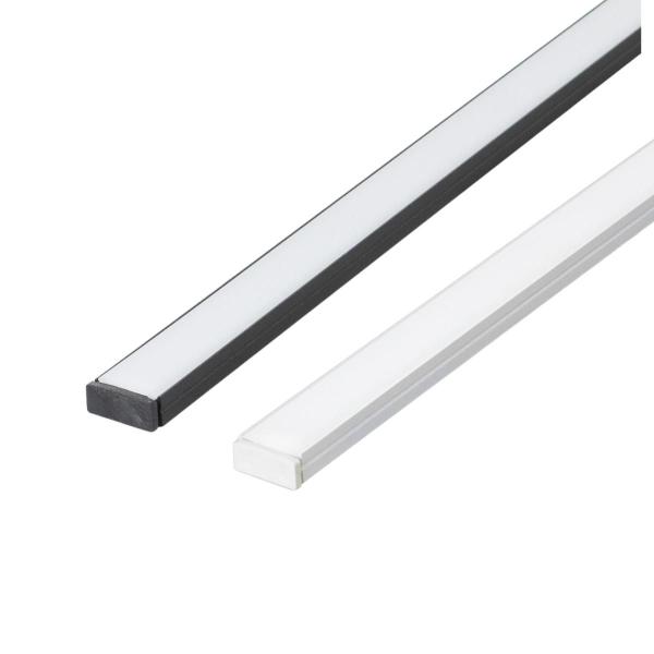 Imagem de Kit 20 Perfil de Led Reforçado Sobrepor 17x7mm Barra 3m para Fita de Led Pasilux