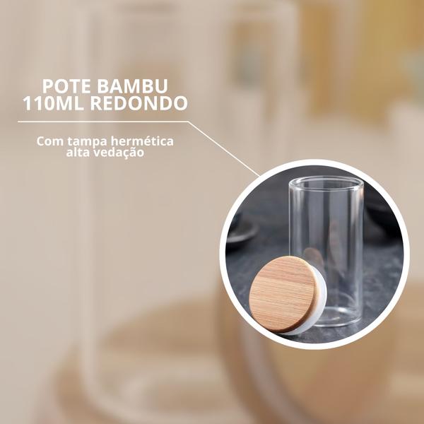 Imagem de Kit 20 Pote Porta Temperos Mantimentos Design Versátil Tampa De Bambu Hermético