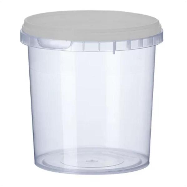 Imagem de Kit 20 Potes Para Alimentos 1,2 L Transparente Plástico