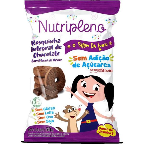 Imagem de Kit 20 Rosquinha S/ Açúcar Chocolate Luna Nutripleno 30g