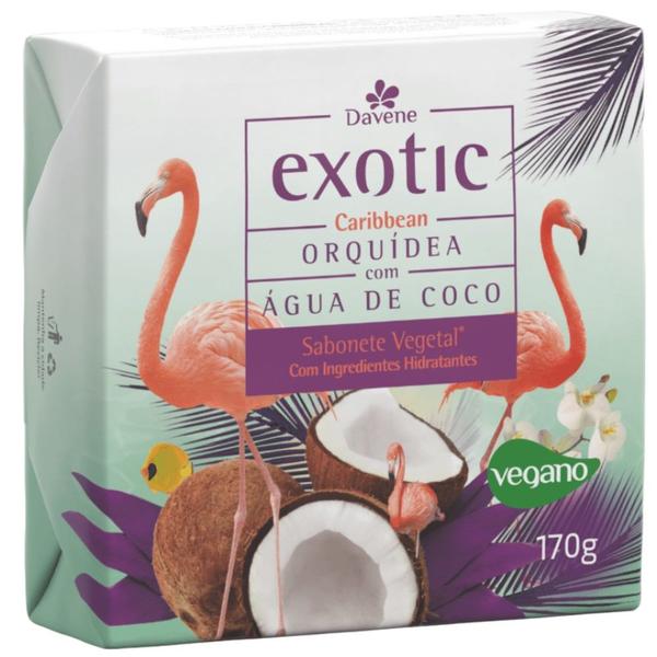 Imagem de Kit 20 Sabonetes Exotic Vegetal Hidratante 170g Davene